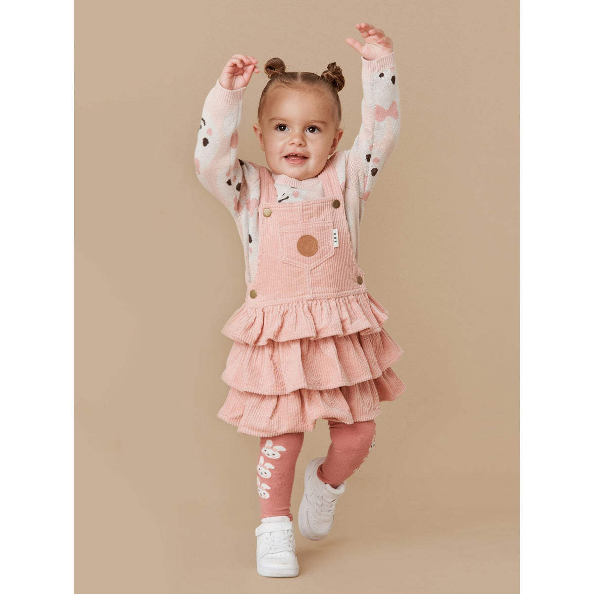 Bunny Tights -Dusty Rose