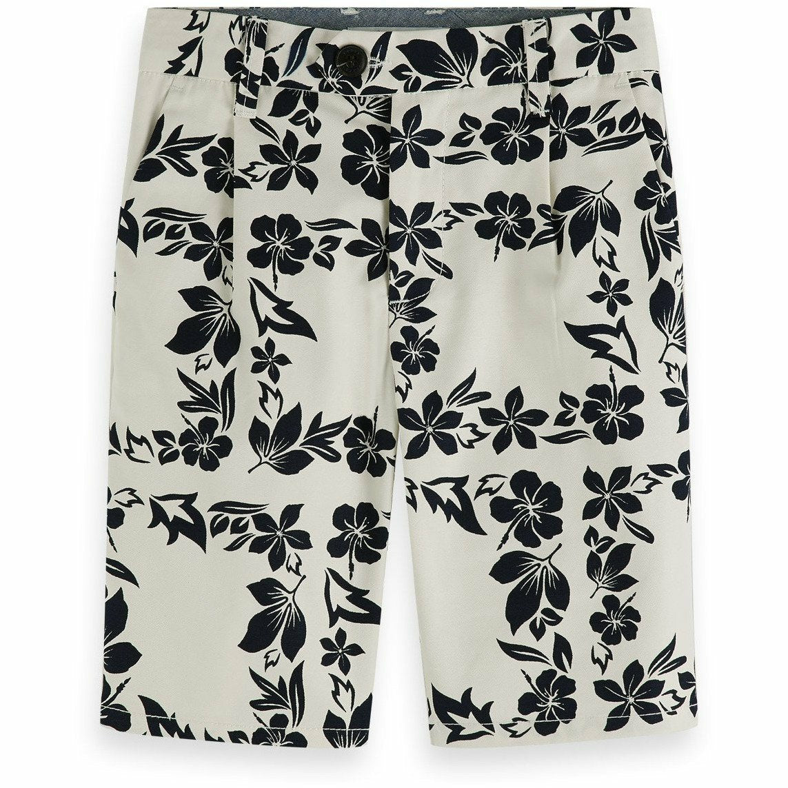 Hawaiian Floral Print Bermudas
