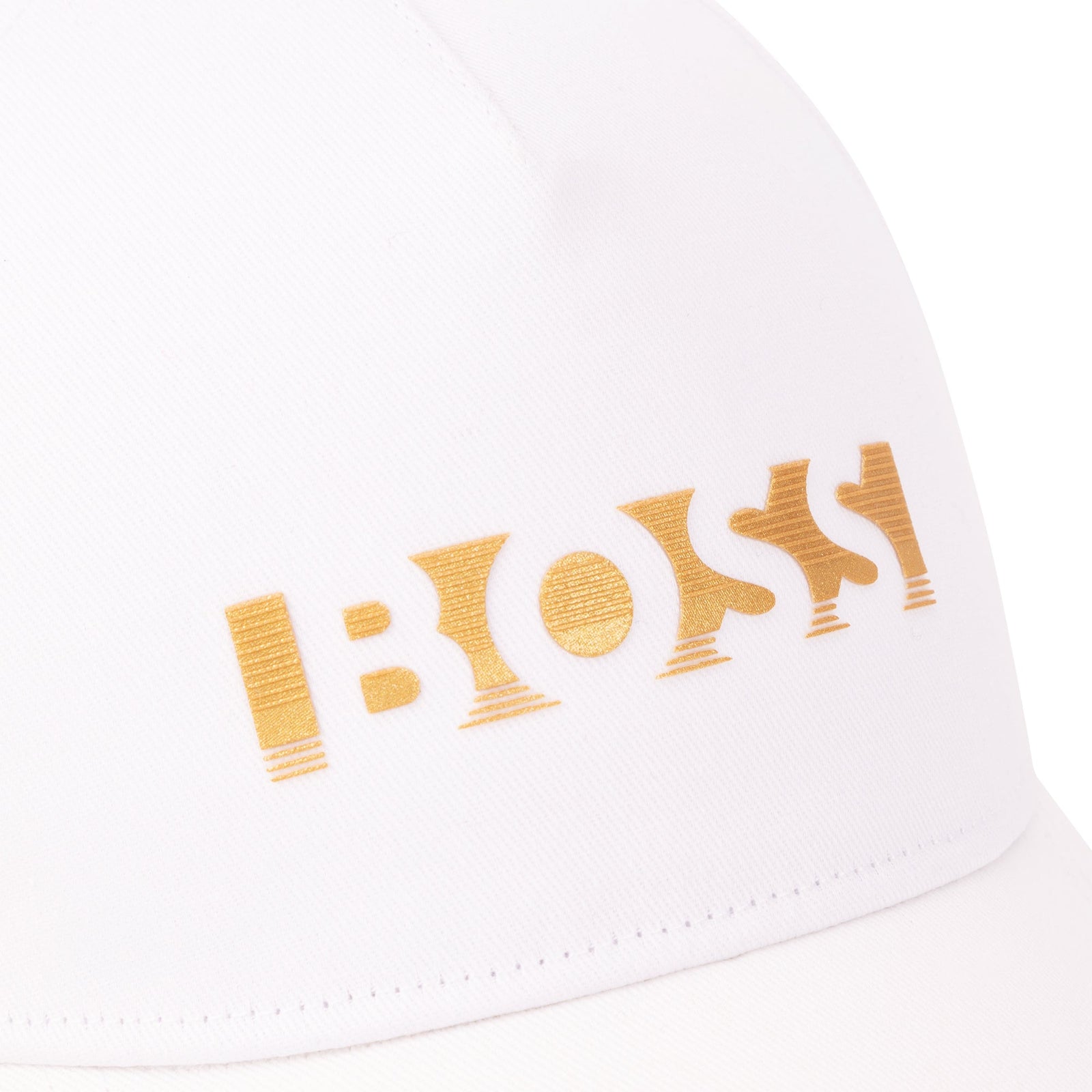 Metallic Logo BOSS Cap - White