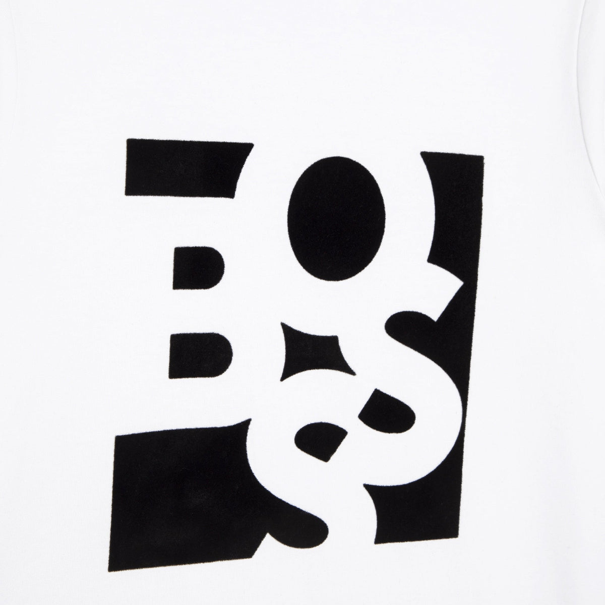 BOSS Fitted Cotton T-Shirt - White