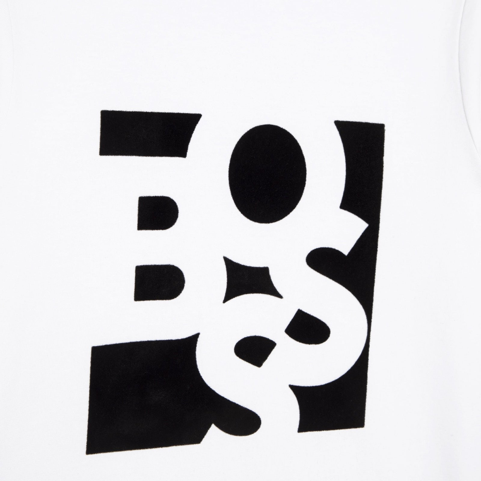 BOSS Fitted Cotton T-Shirt - White