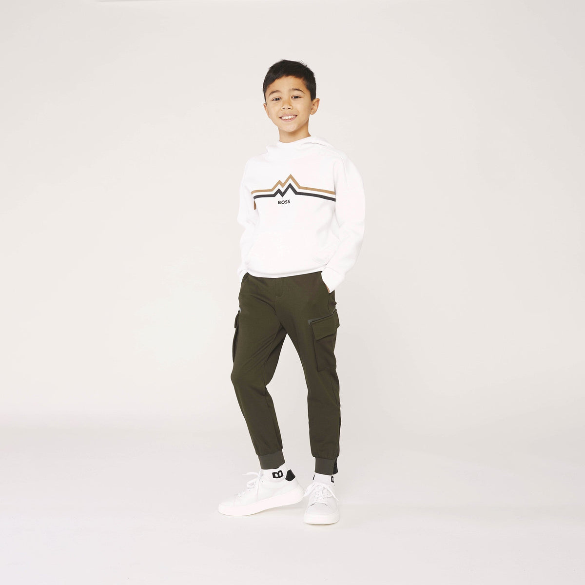 BOSS Hooded Sweatshirt - White