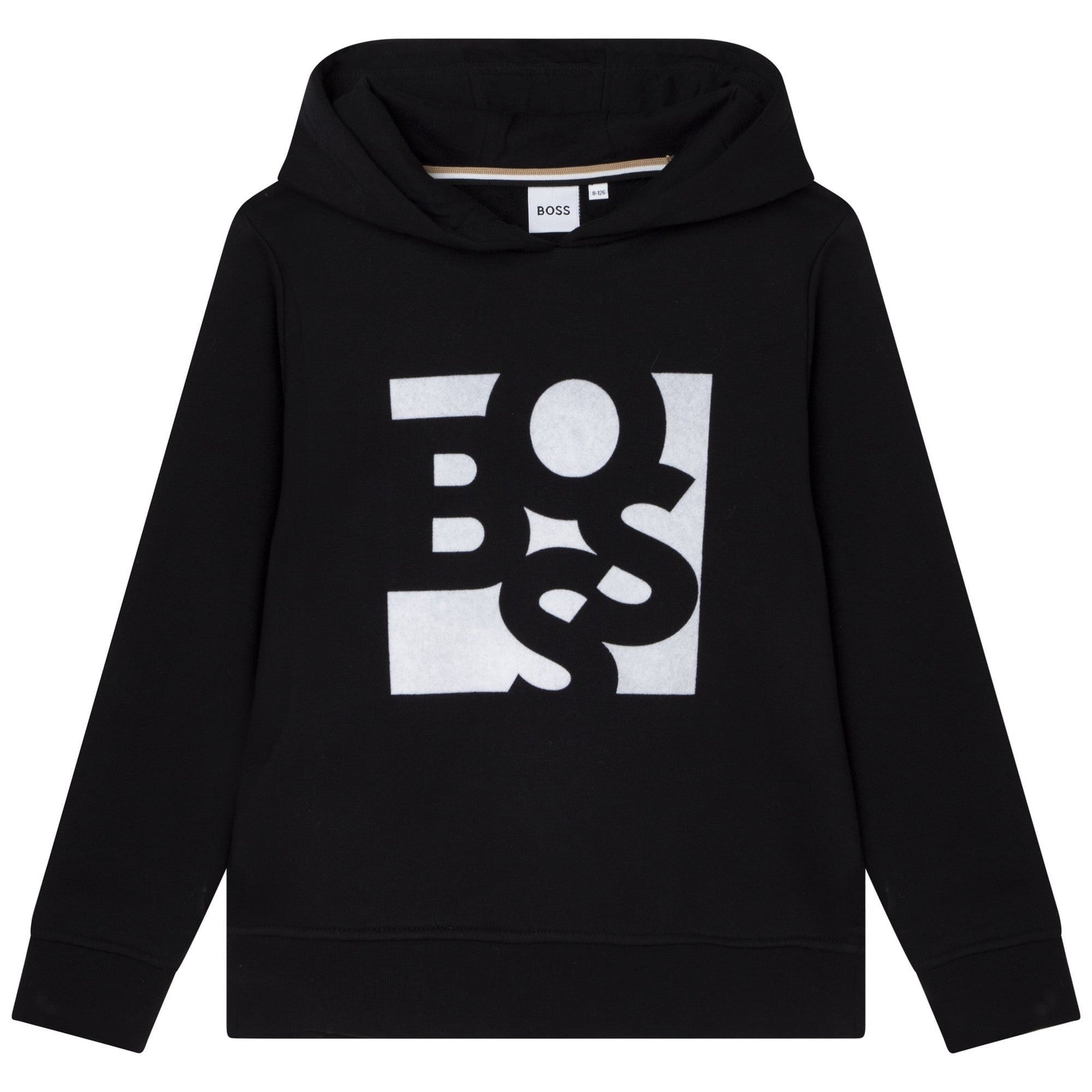 Hooded Printed Sweatshirt - Black