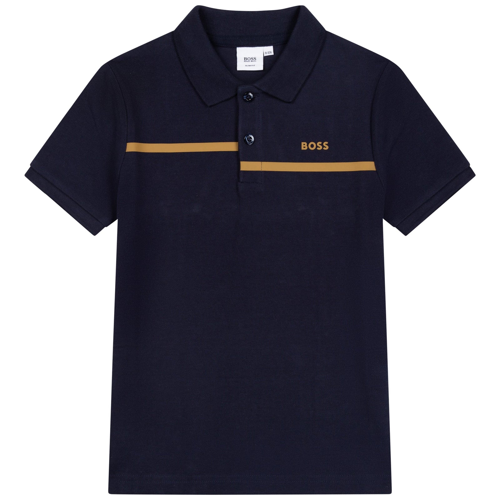 BOSS Cotton Pique Polo Shirt - Navy