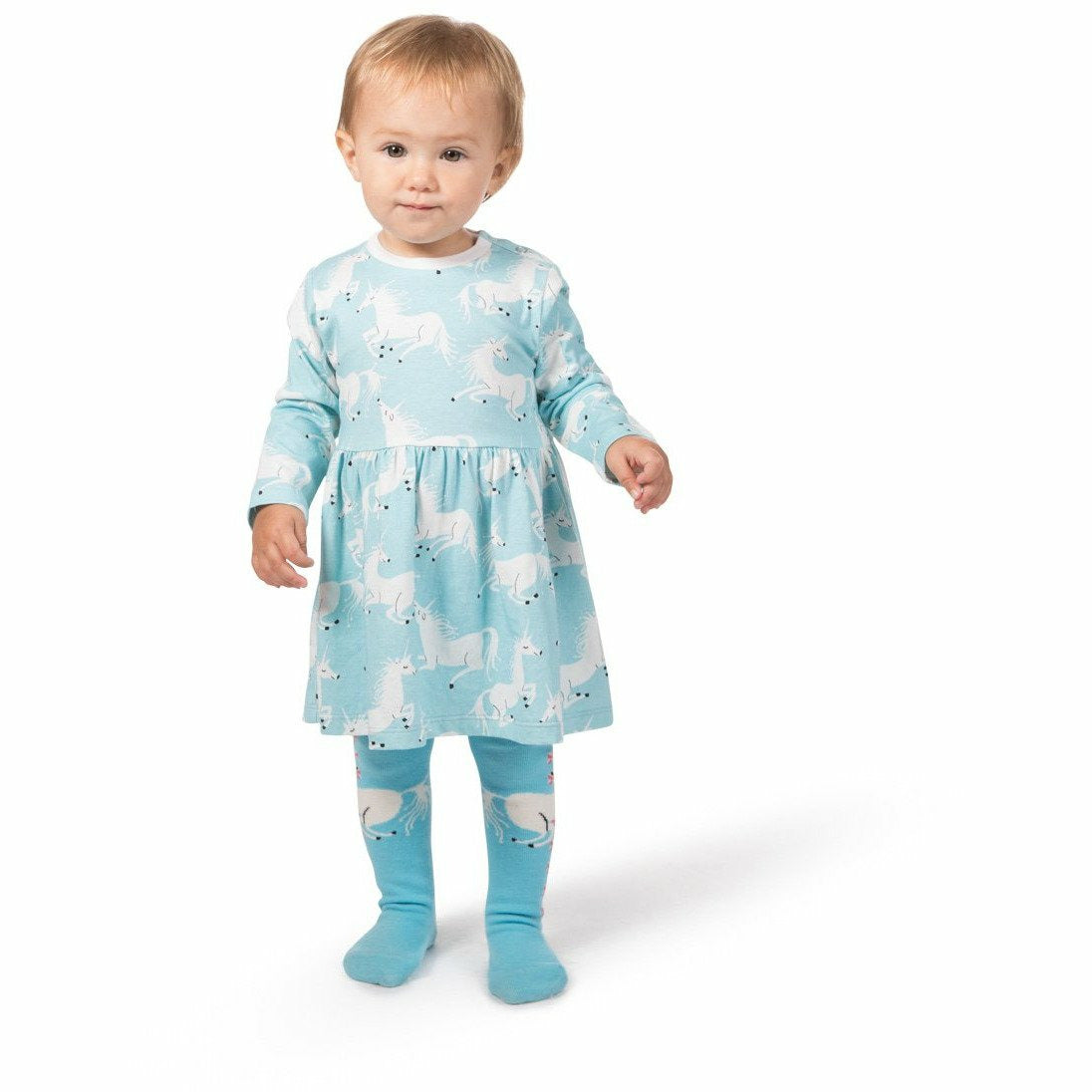 Tights - Unicorns Blue