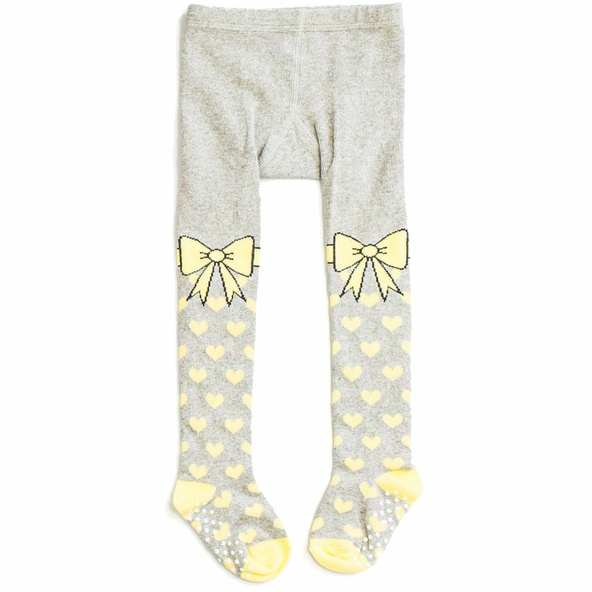 Tights- Grey with Hearts