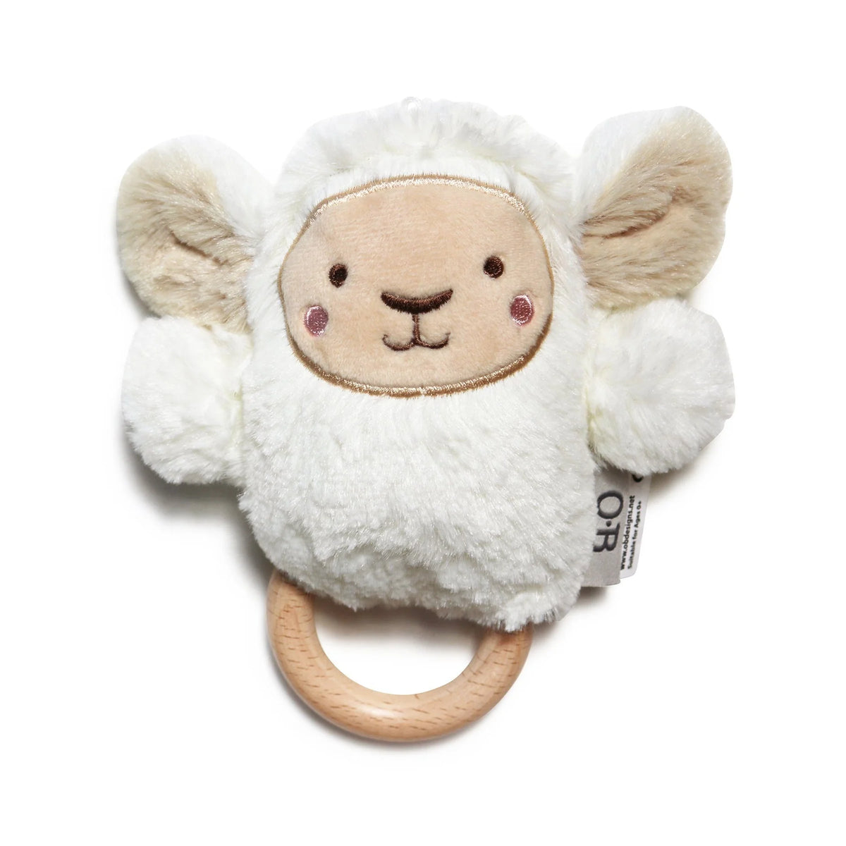 Wooden Teether - Lee Lamb White