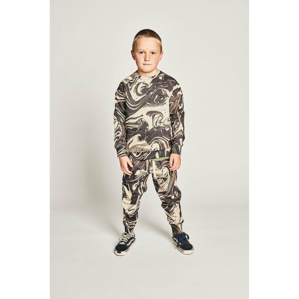 Slicker Trackpant - Tan Swirl
