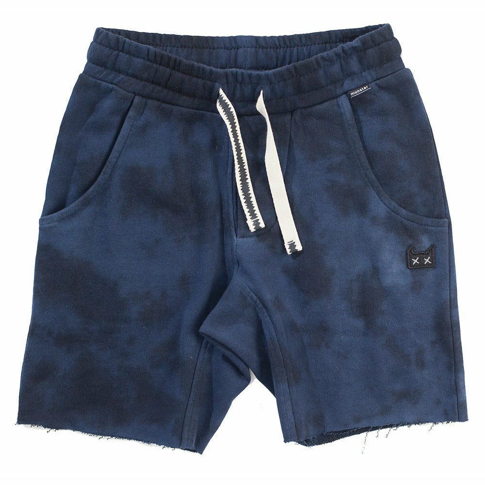 Trash Track Short - Dk Denim Dye
