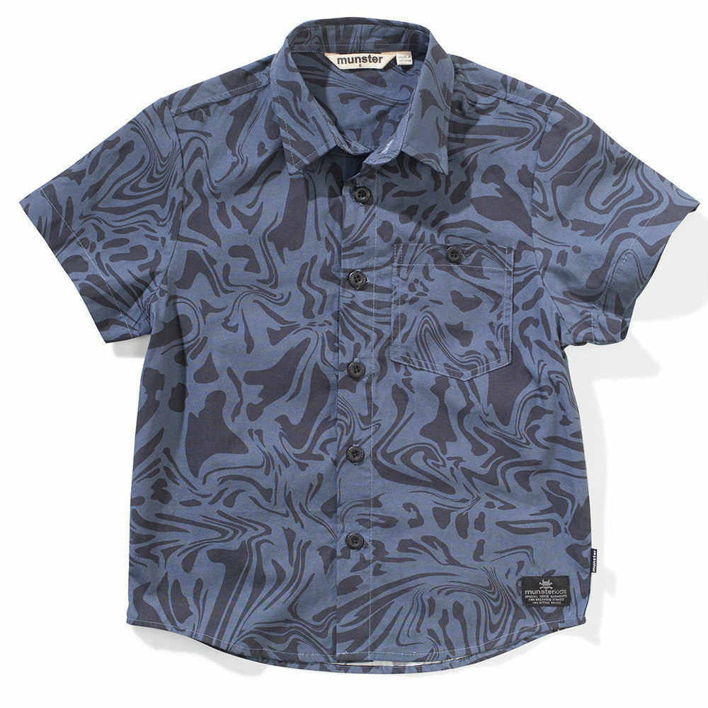 Current Shirt - Dk Denim/Blk