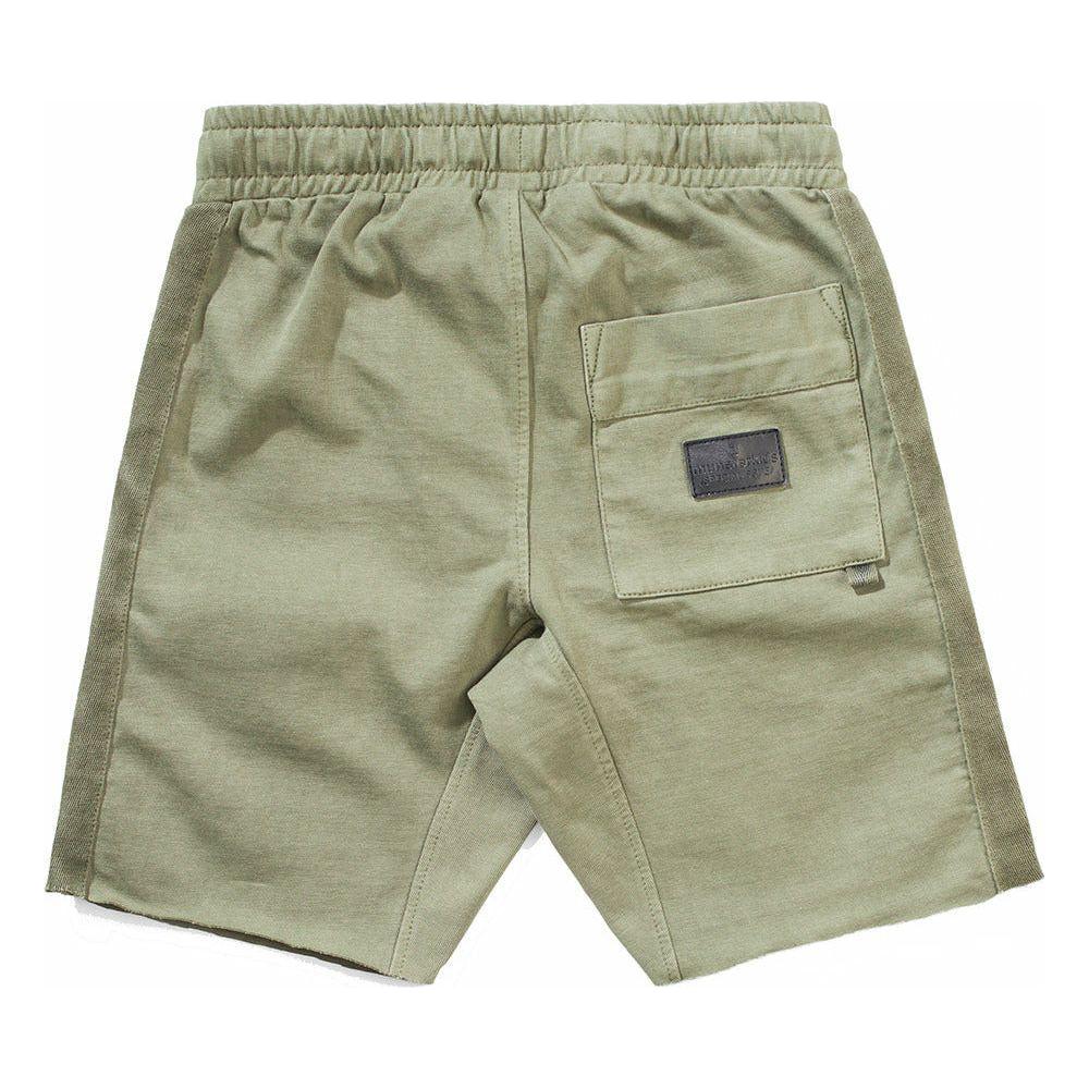 Best Mates Track Short - Wash Olivine