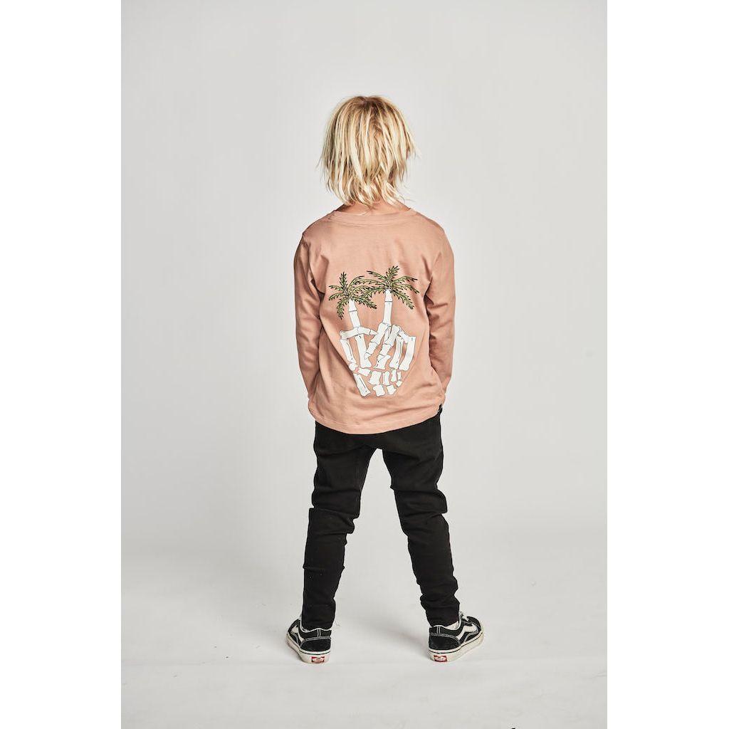 Palmbones Ls Tee - Fawn