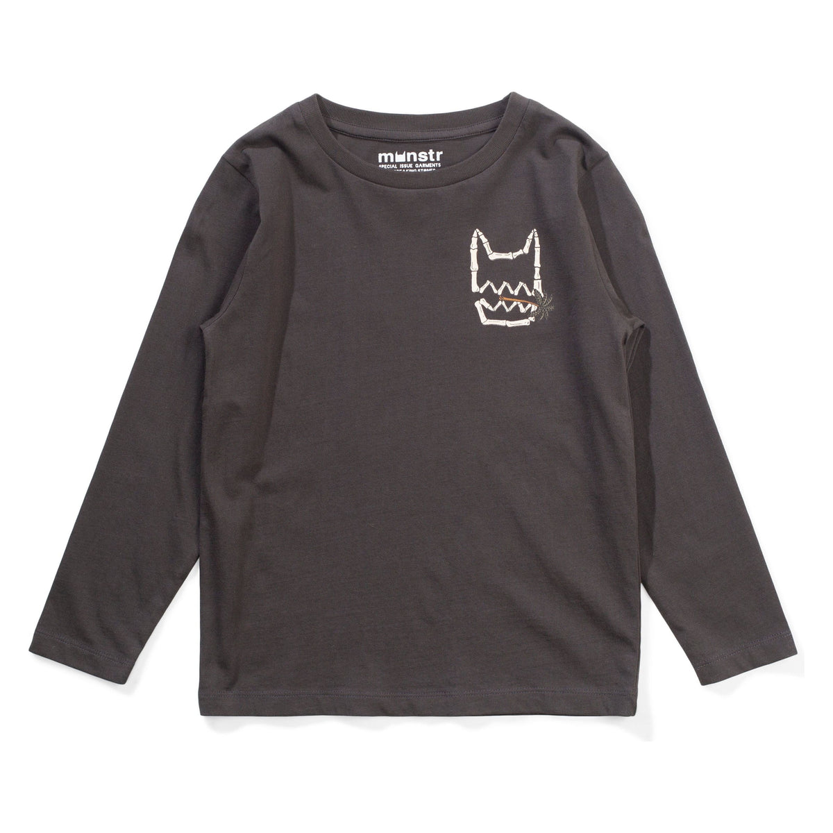 Chomp Ls Tee - Soft Black