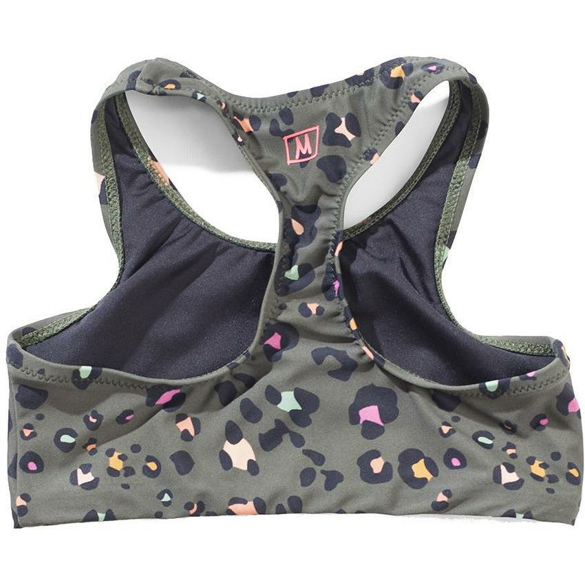 Sage T-Bar Crop Top - Olive Leopard Potion