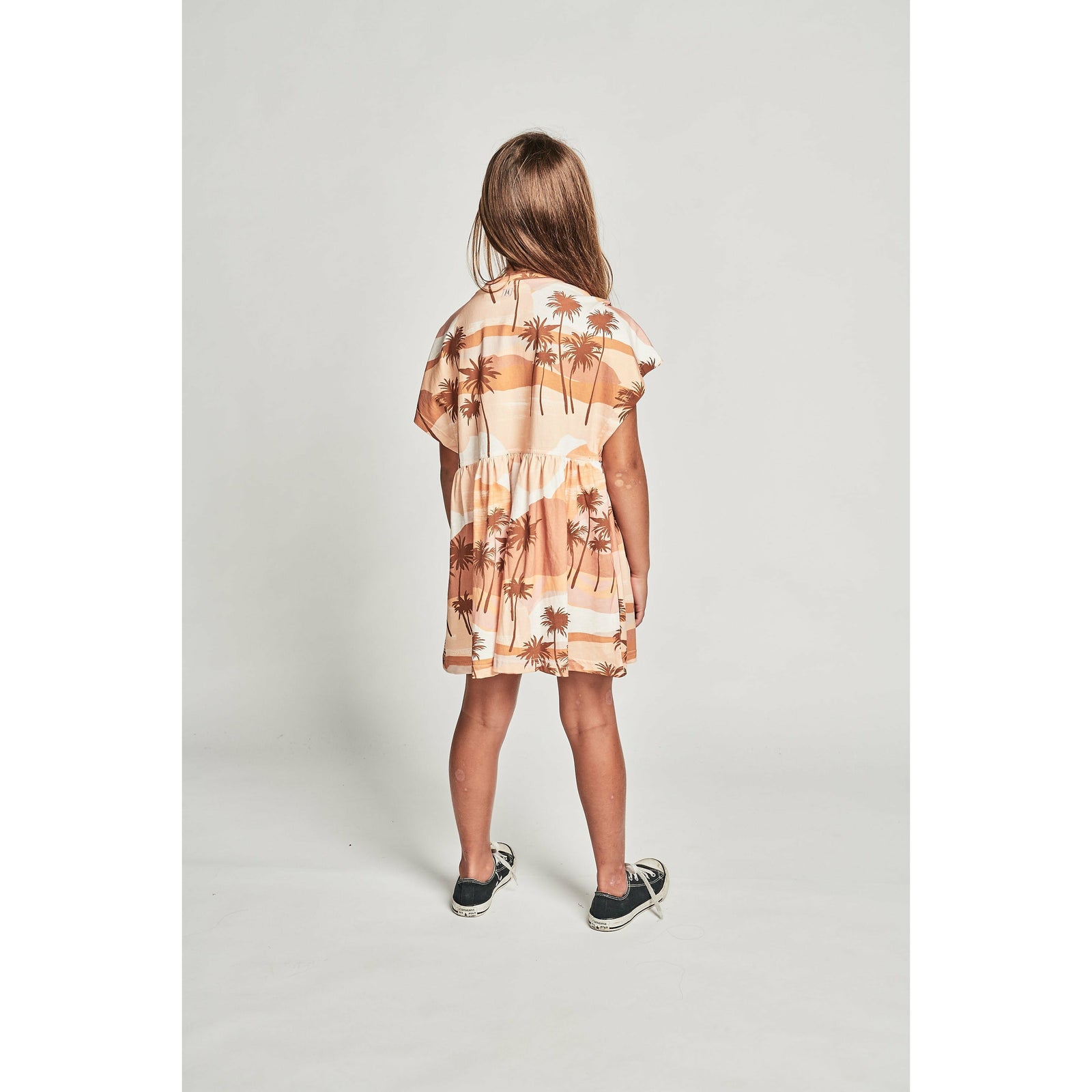 Palm Drift Dress - Rising Sun