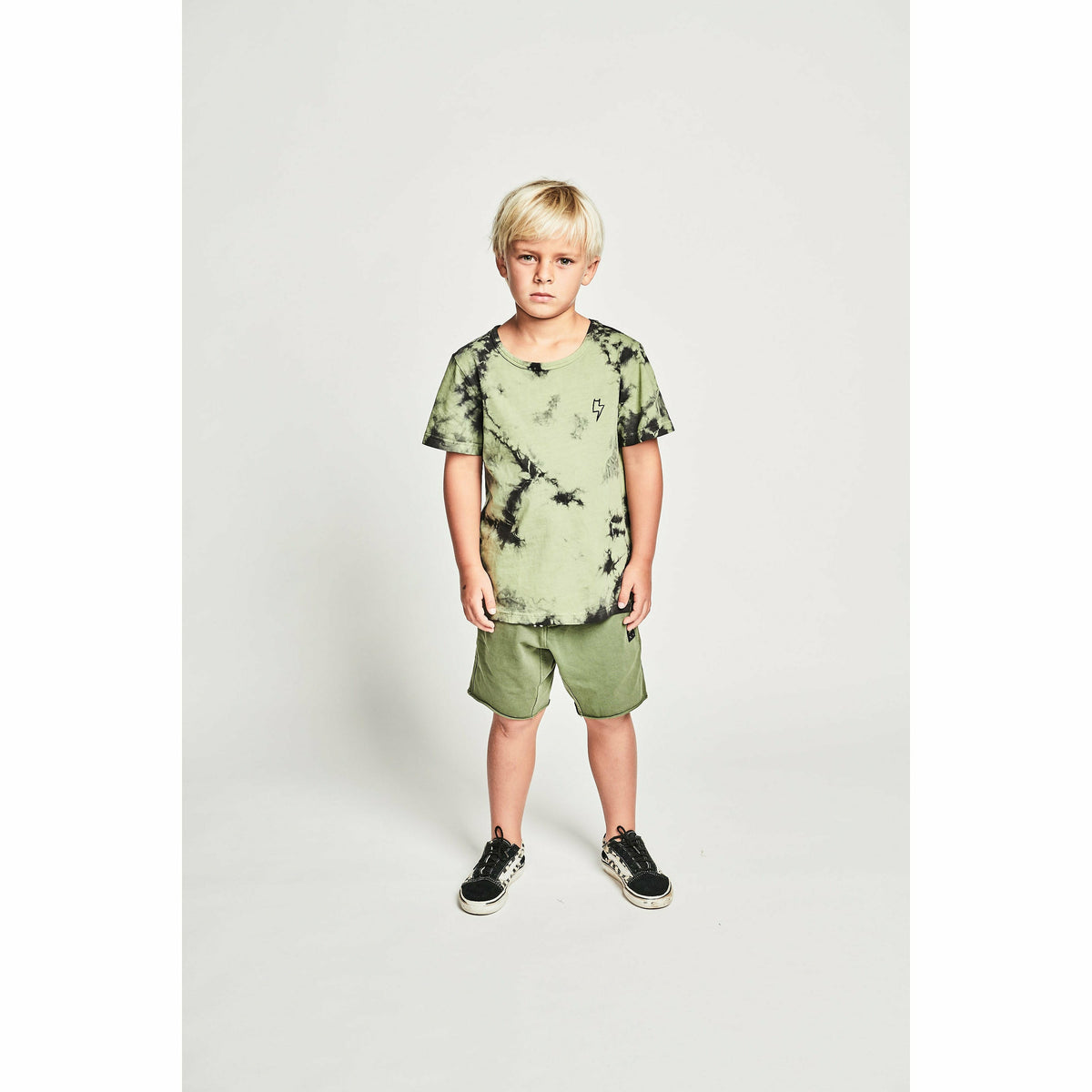 Best Mates Track Short - Wash Olivine