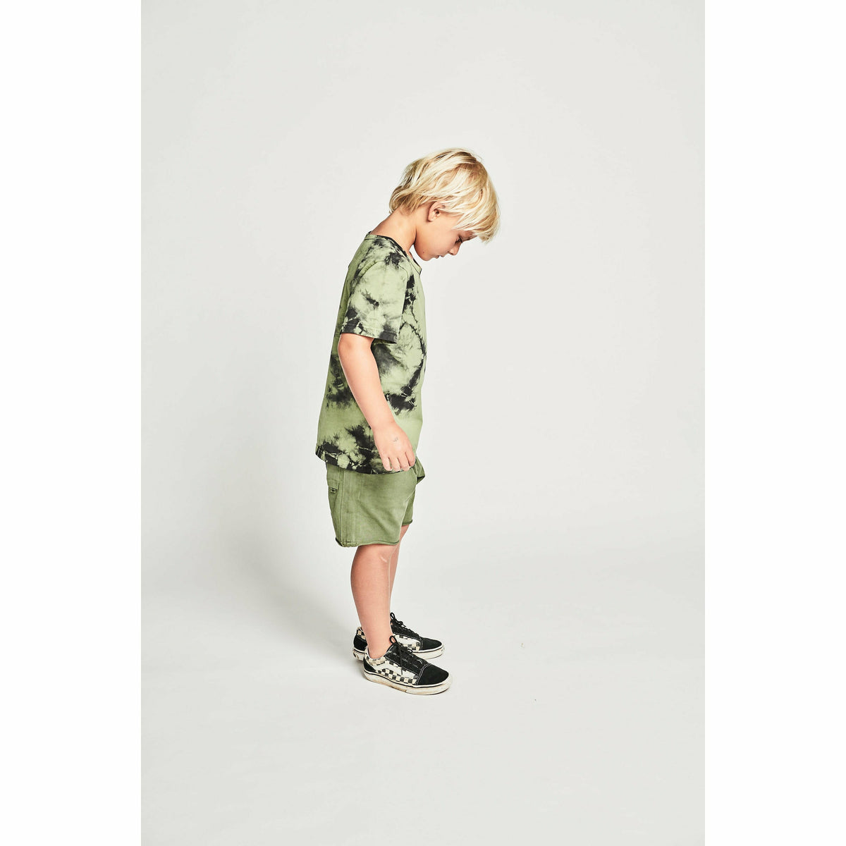 Best Mates Track Short - Wash Olivine