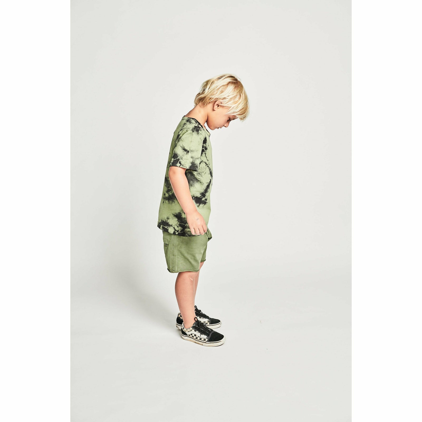 Best Mates Track Short - Wash Olivine