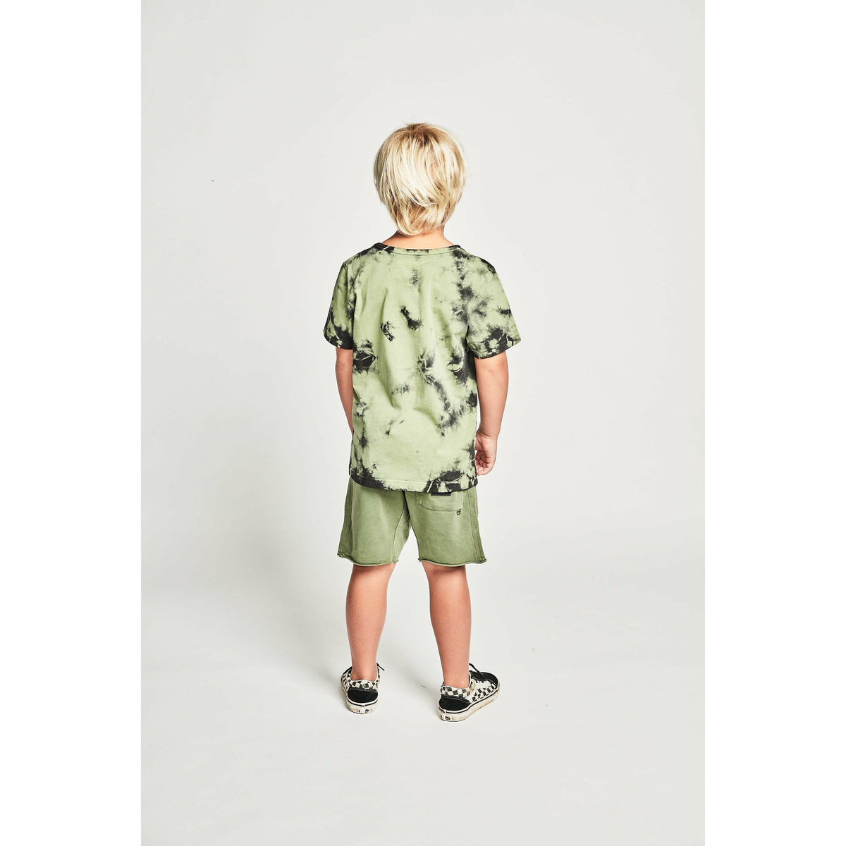 Best Mates Track Short - Wash Olivine