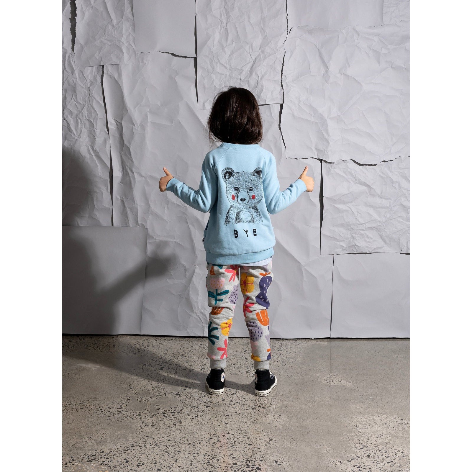 Hello Bye Bunny Bear Furry Crew - Aqua