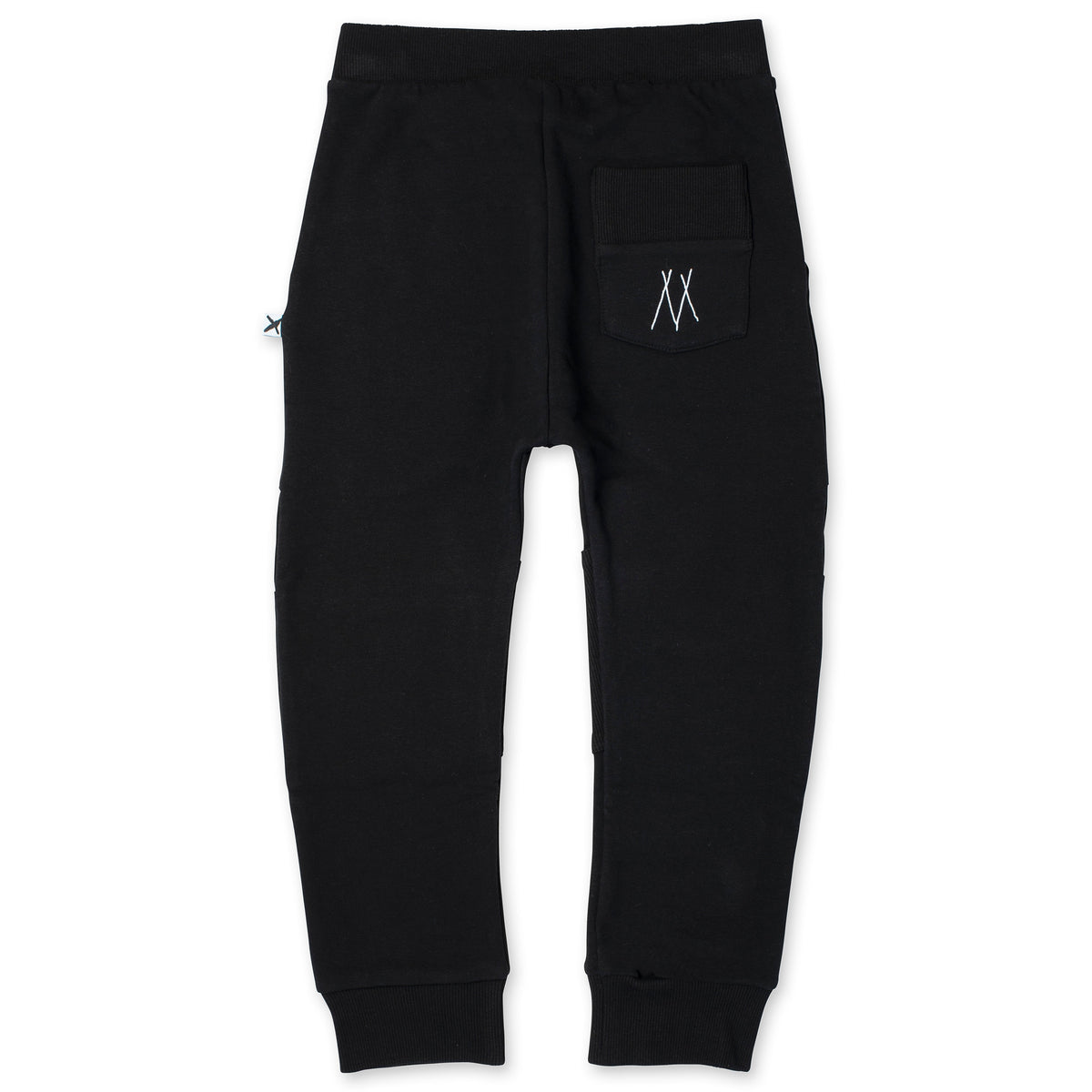 Furry Reinforced Knee Trackies - Black