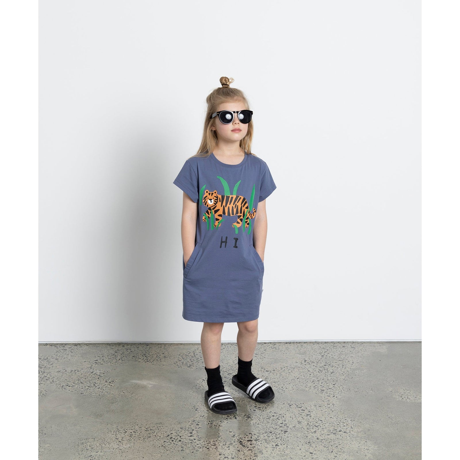 Hi Bye Tiger Dress - Midnight