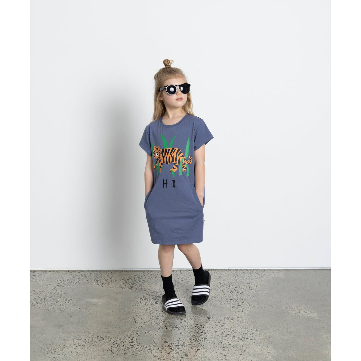 Hi Bye Tiger Dress - Midnight