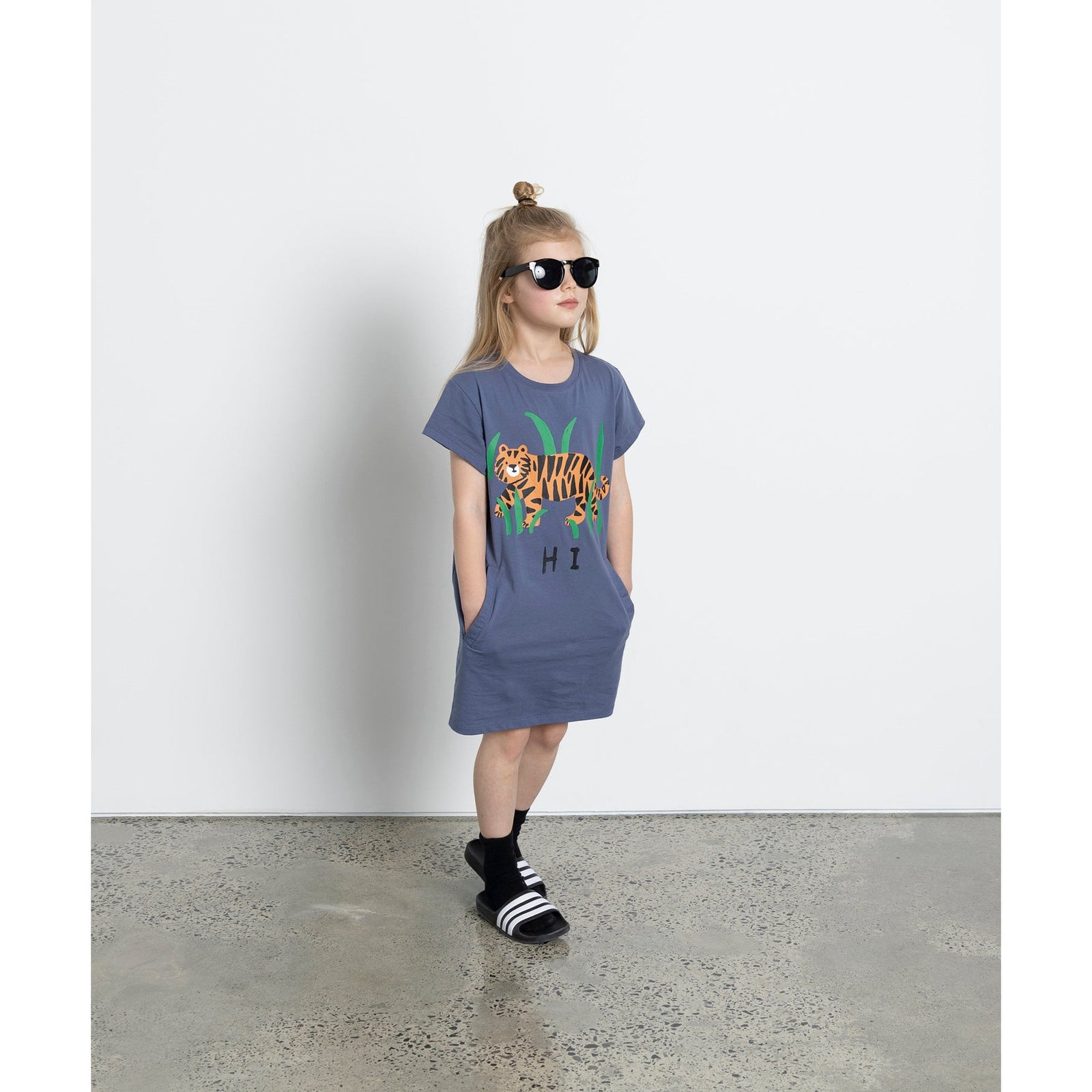 Hi Bye Tiger Dress - Midnight