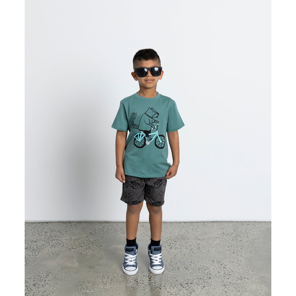 Biking Beavers Short - Dark Grey