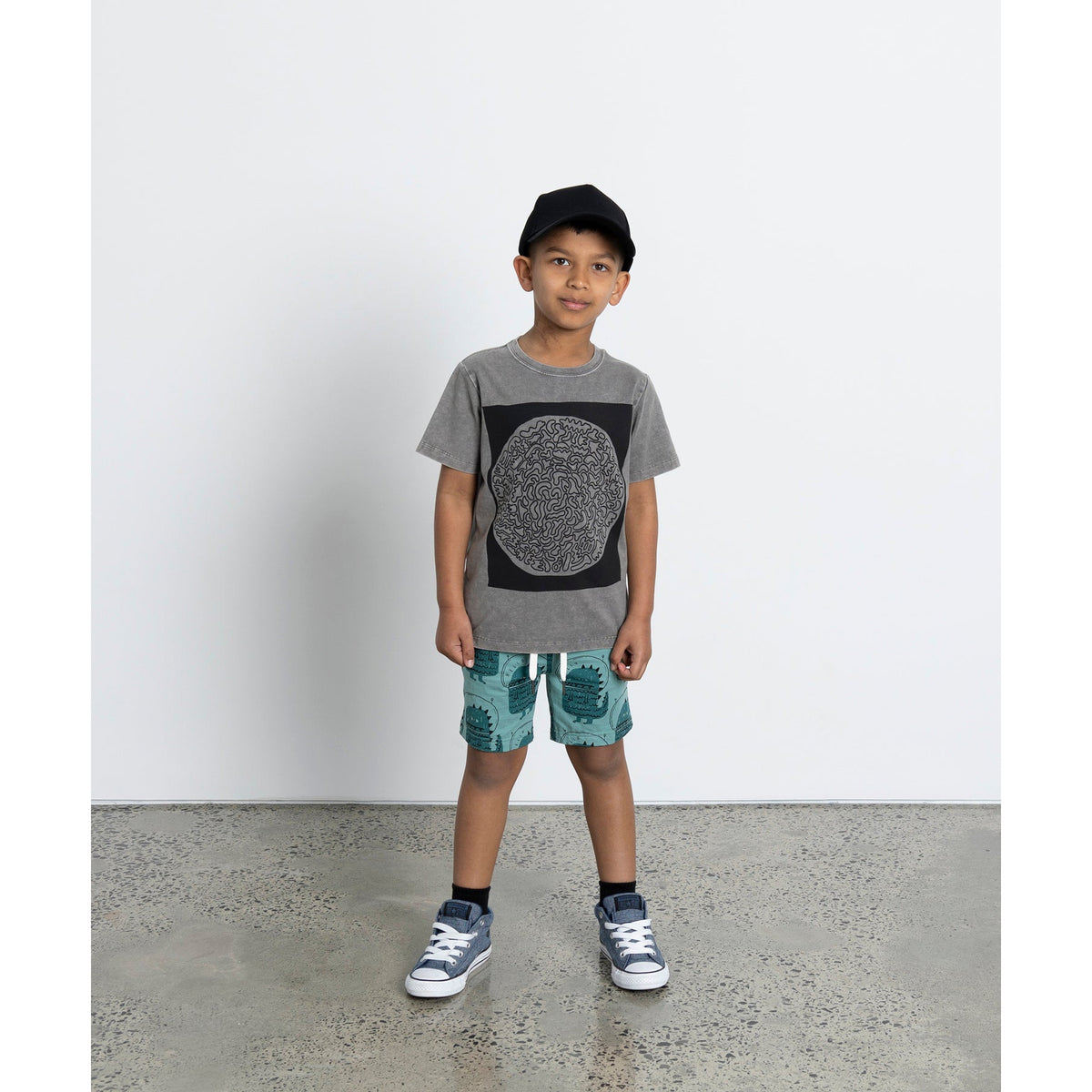 Black Hole Tee - Grey Wash