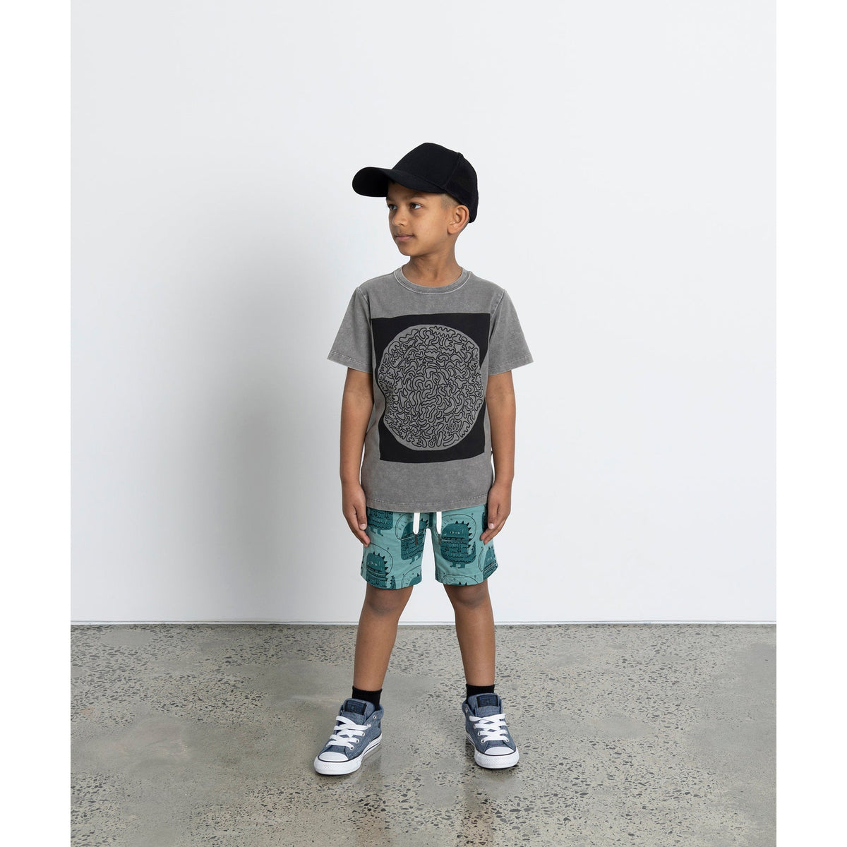 Black Hole Tee - Grey Wash