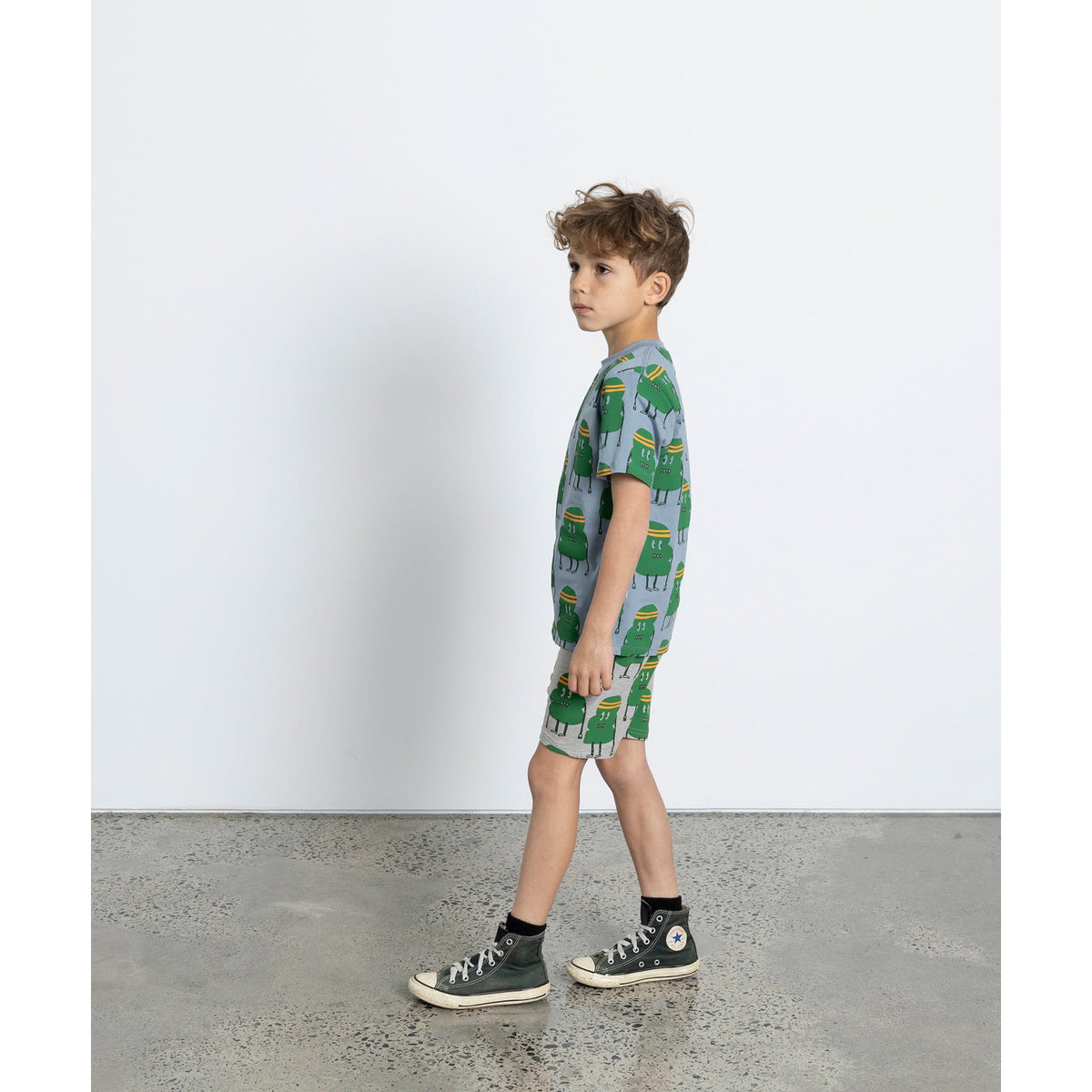 Sporty Blob Short - Grey Marle