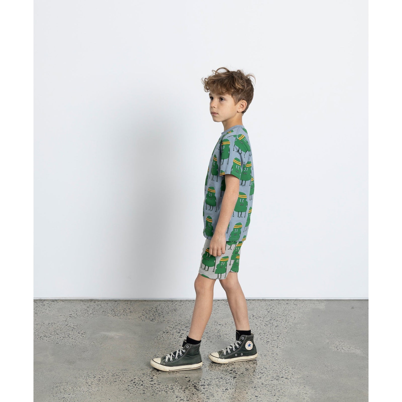 Sporty Blob Short - Grey Marle