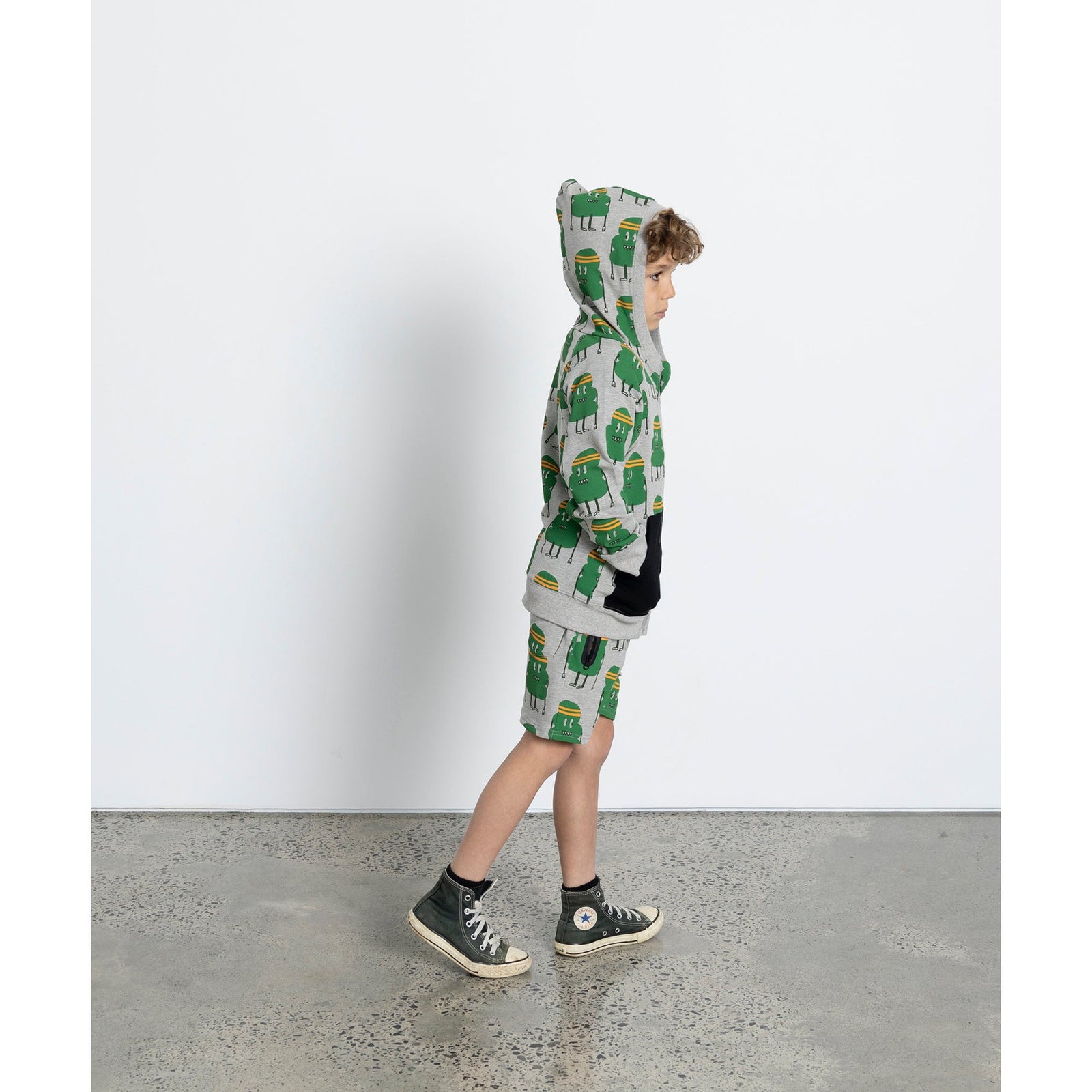 Sporty Blob Short - Grey Marle