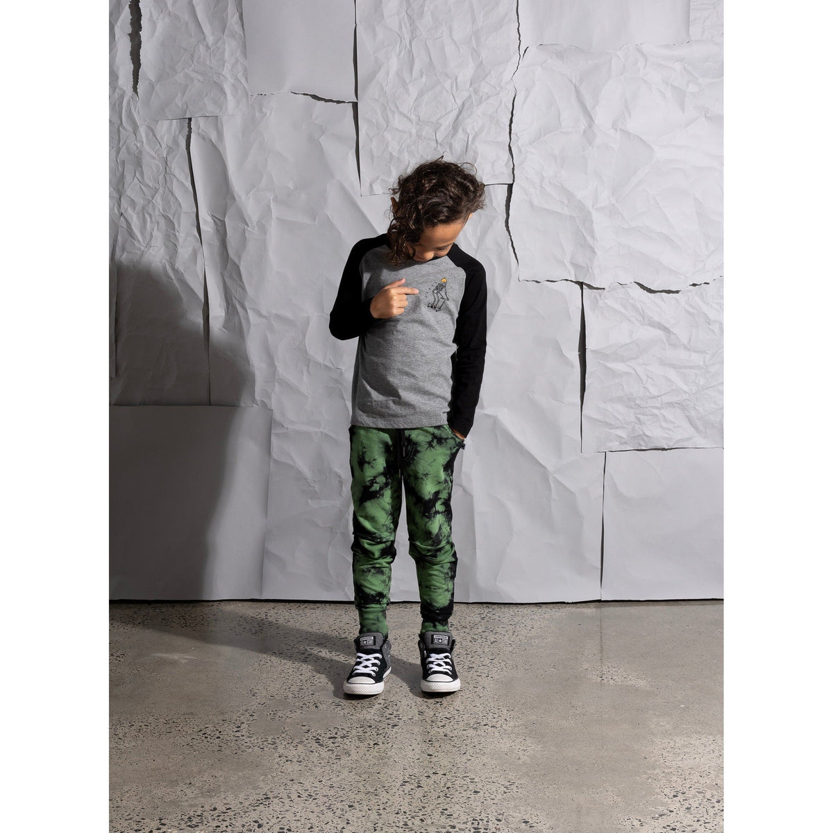 Scattered Trackies - Lime