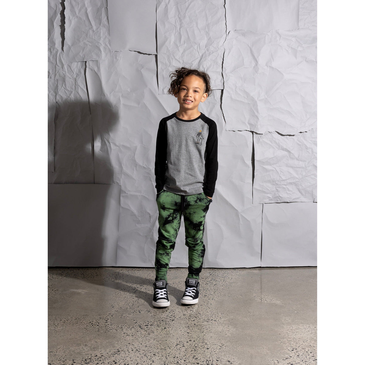 Scattered Trackies - Lime