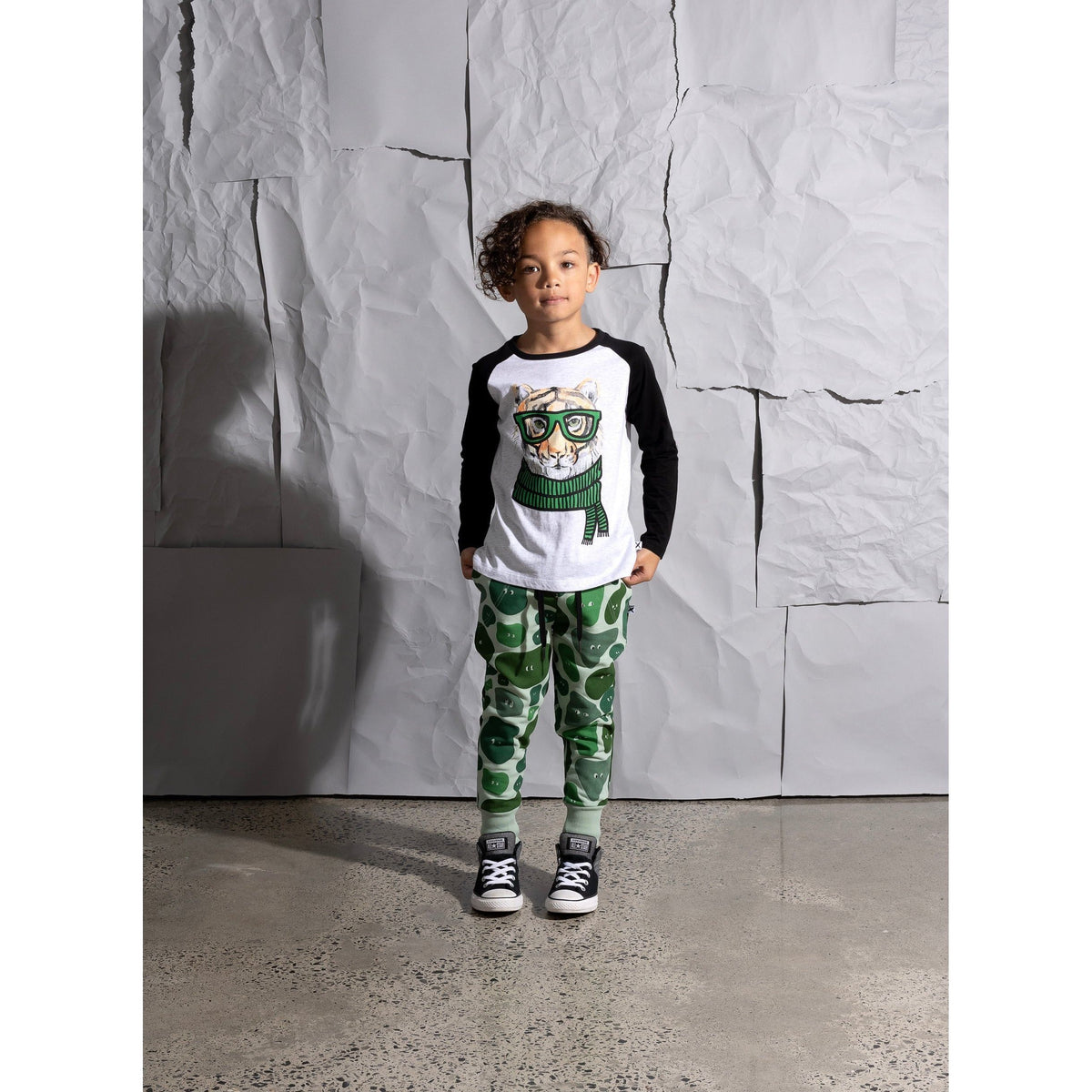 Sneaky Camo Furry Trackies - Mint