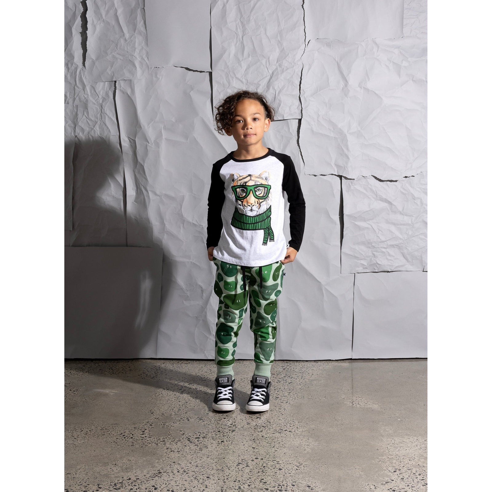 Sneaky Camo Furry Trackies - Mint