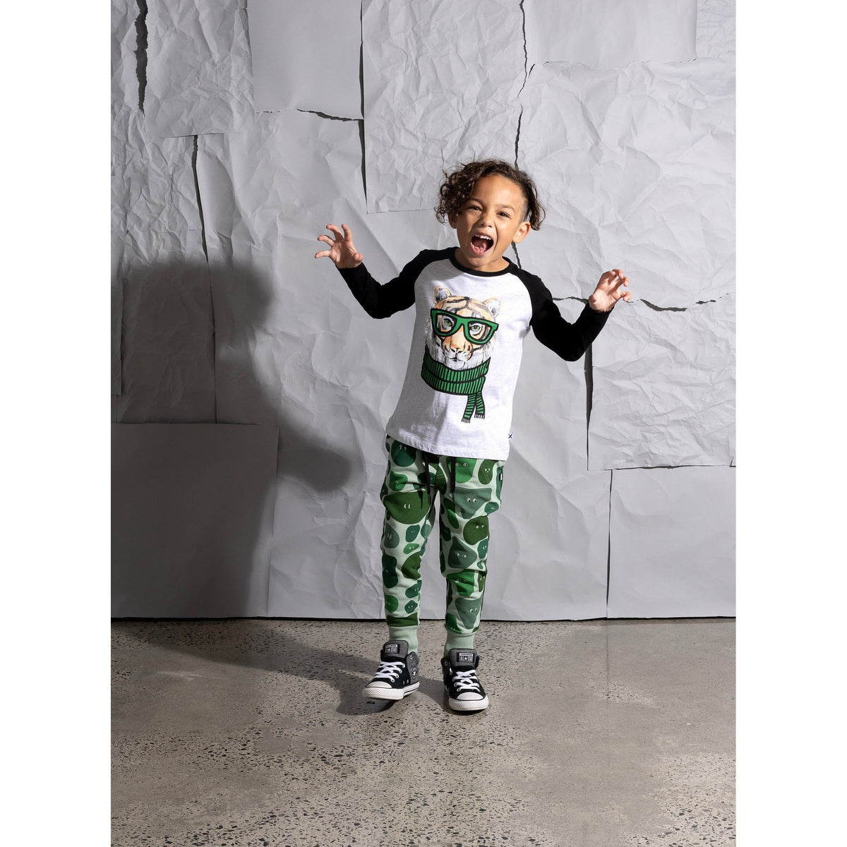 Sneaky Camo Furry Trackies - Mint