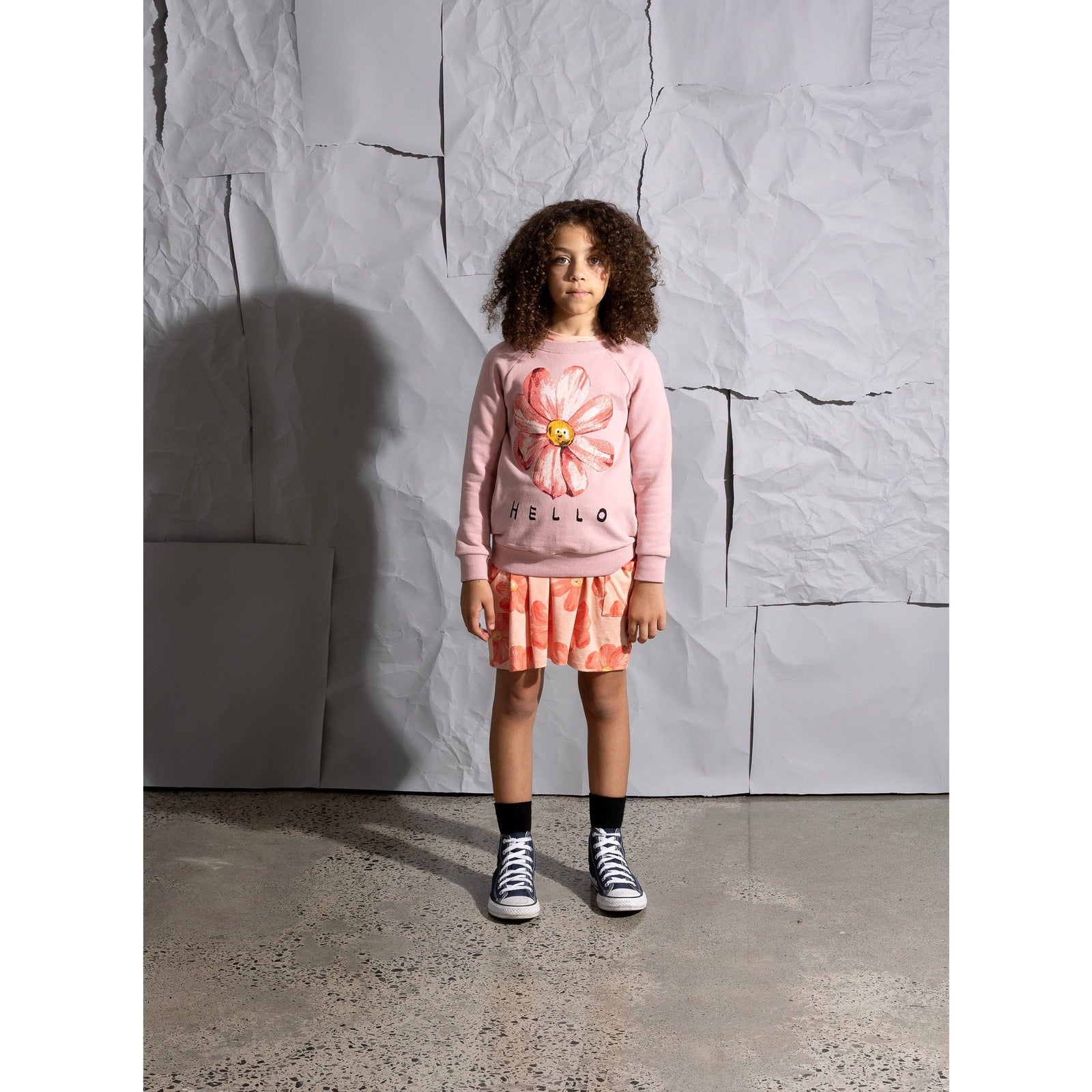 Friendly Flower Furry Crew - Muted Pink