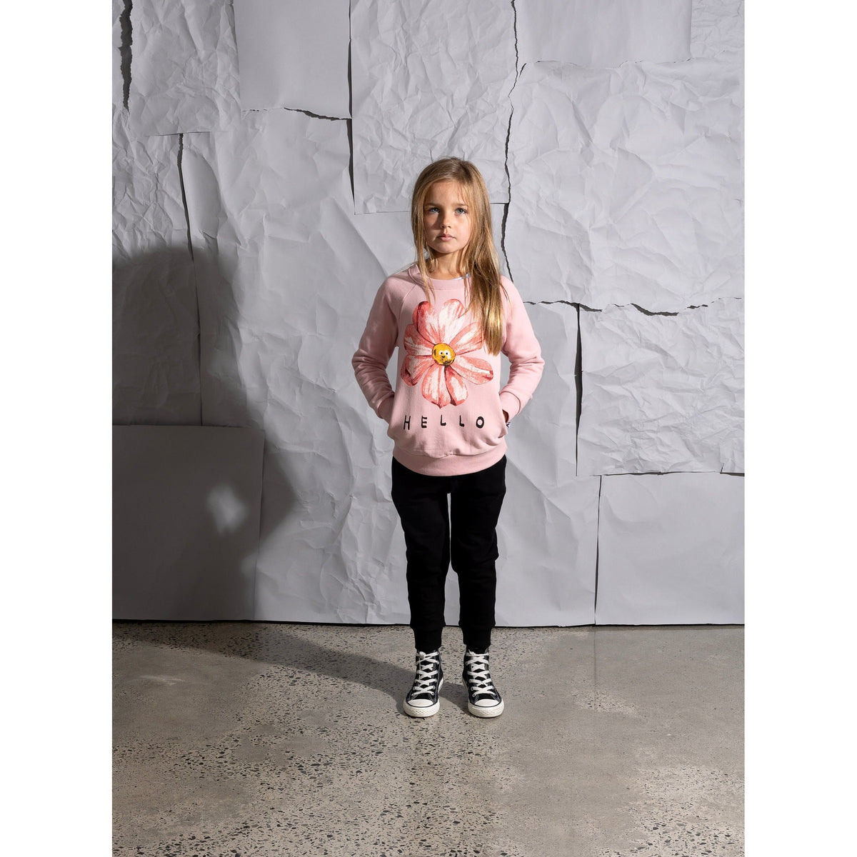 Friendly Flower Furry Crew - Muted Pink