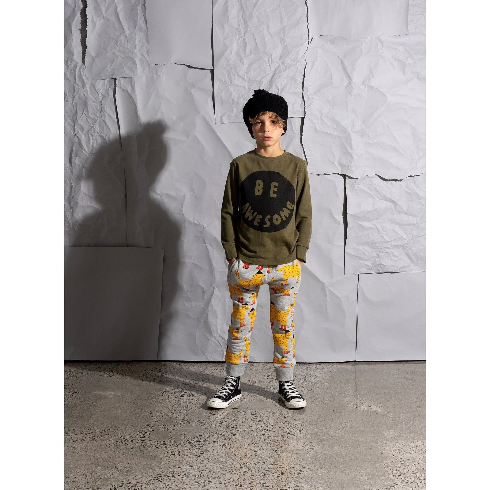 Be Awesome Tee - Khaki