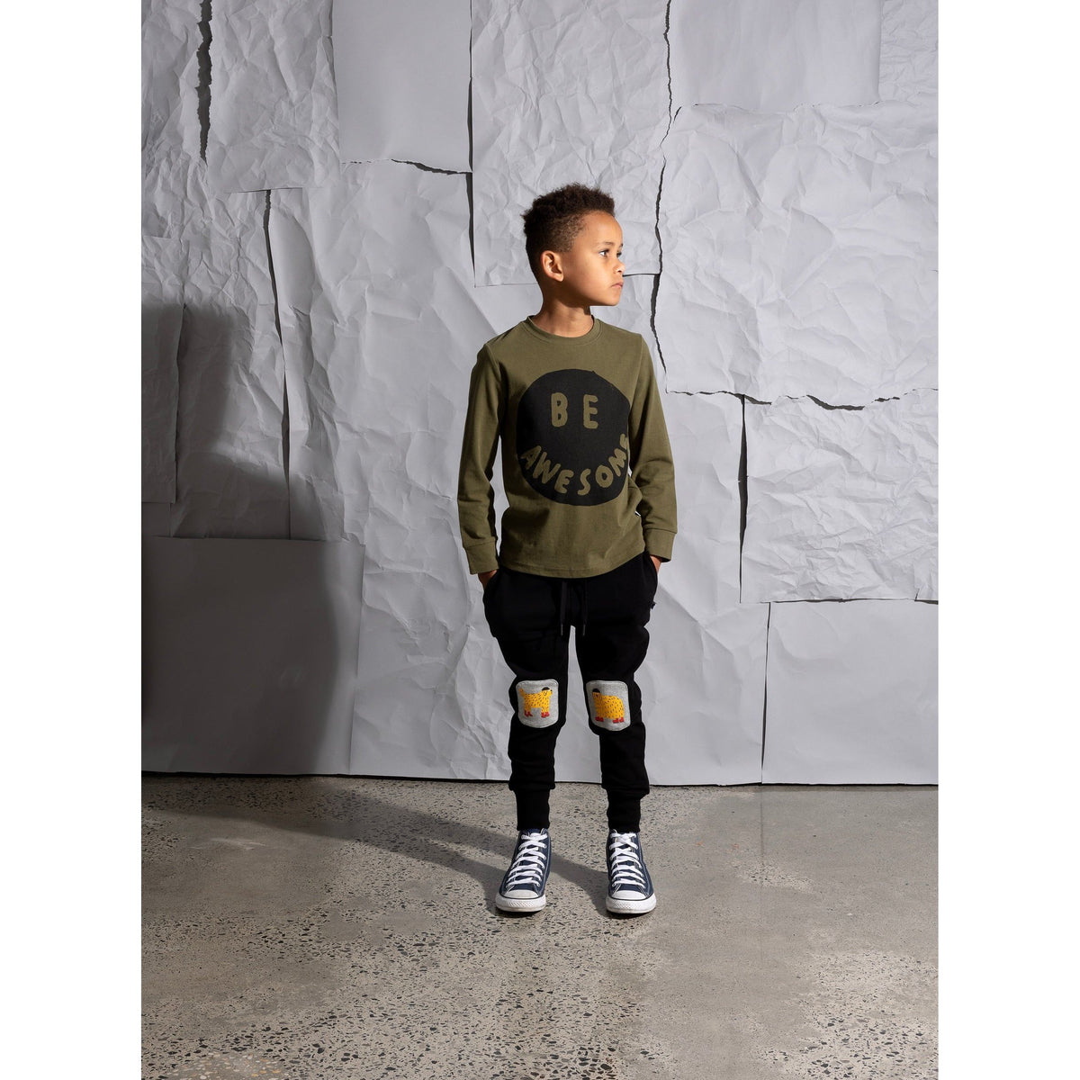 Be Awesome Tee - Khaki