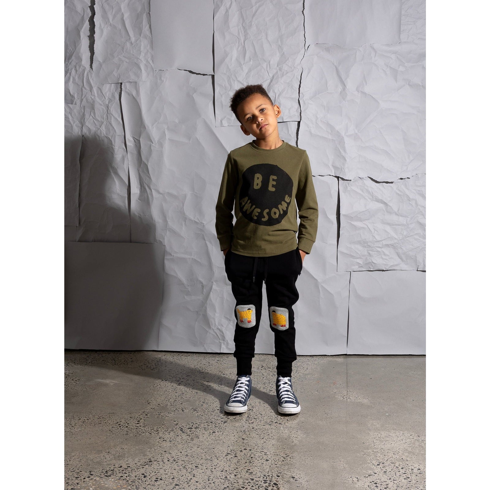 Be Awesome Tee - Khaki