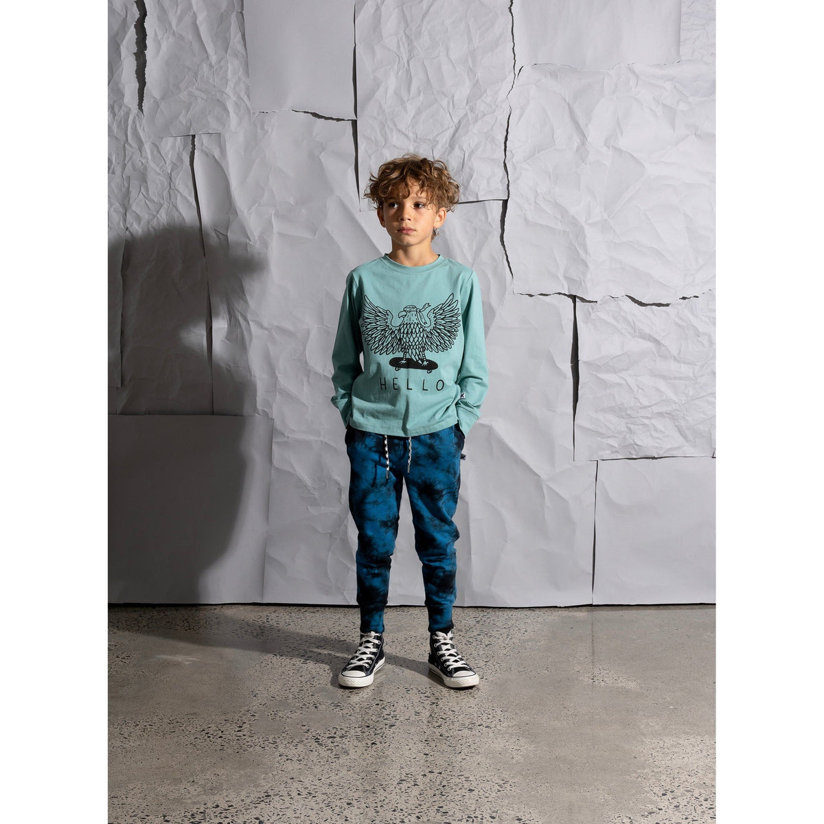 Hello Eagle Tee - Emerald