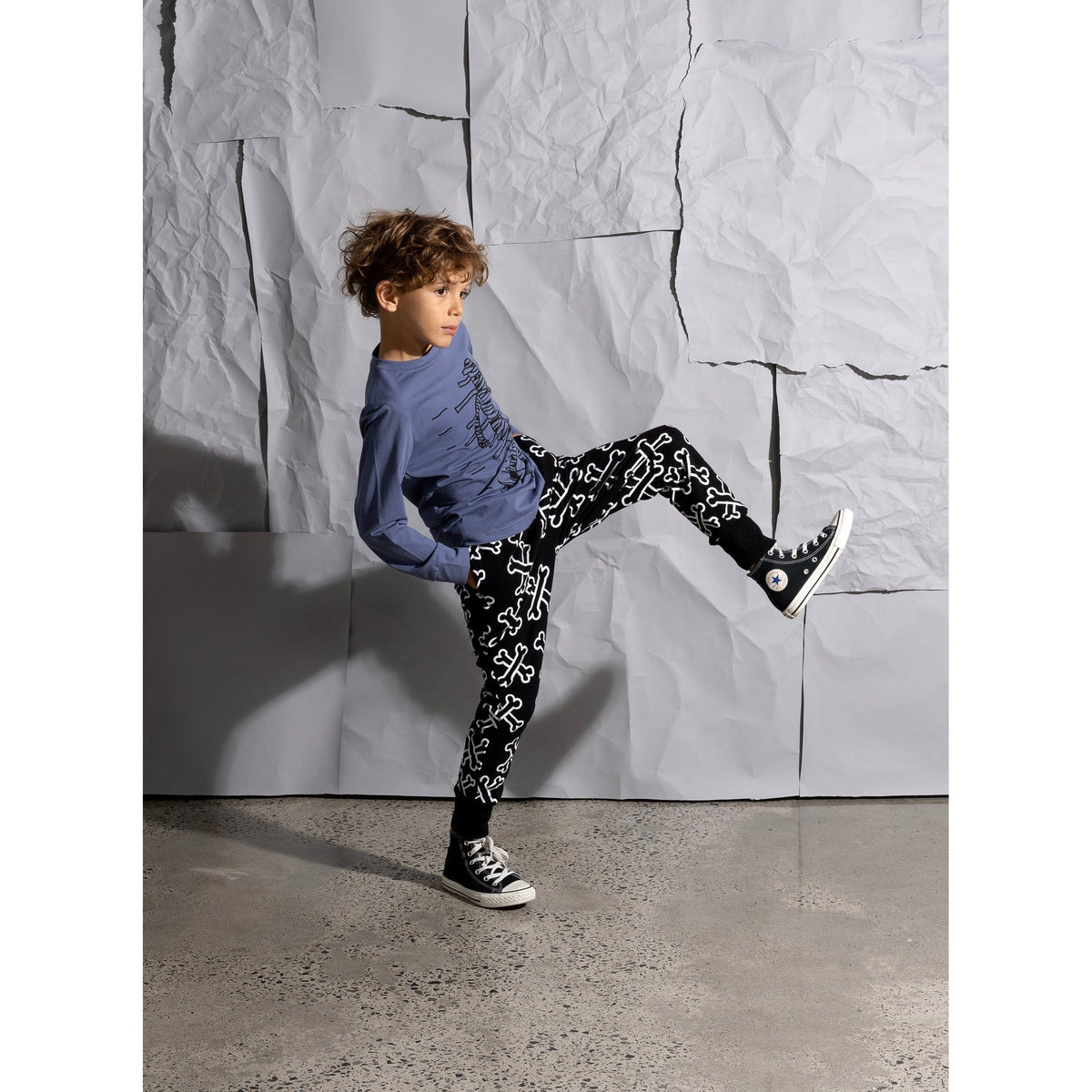 Bones Furry Trackies - Black