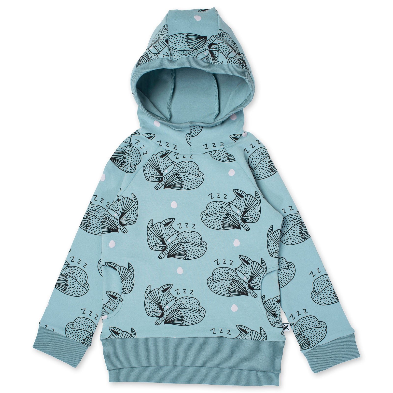 Sleepy Fox Hood - Muted Green