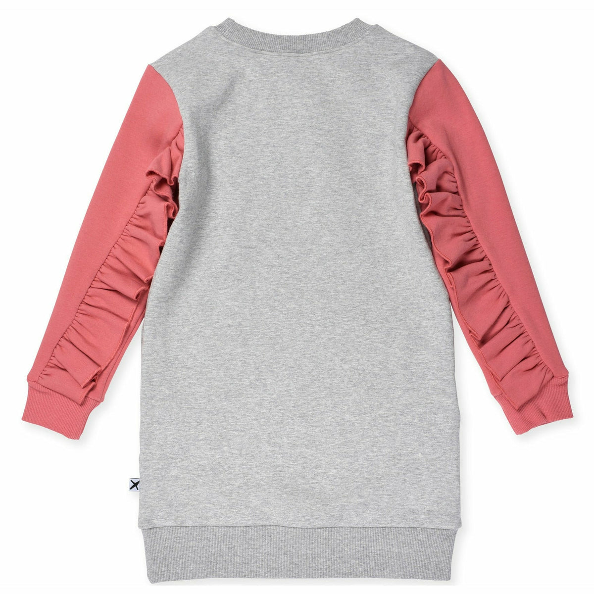 Birthday Bear Furry Dress - Grey Marle/Cherry