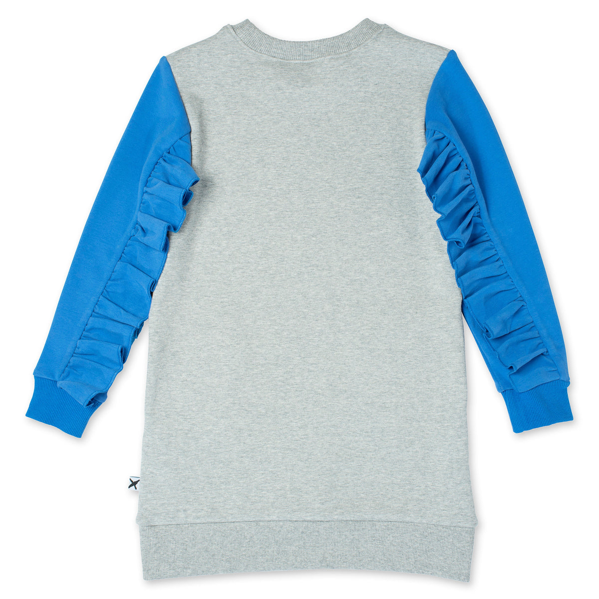 Cosy Seal Dress - Grey Marle/Bright Blue