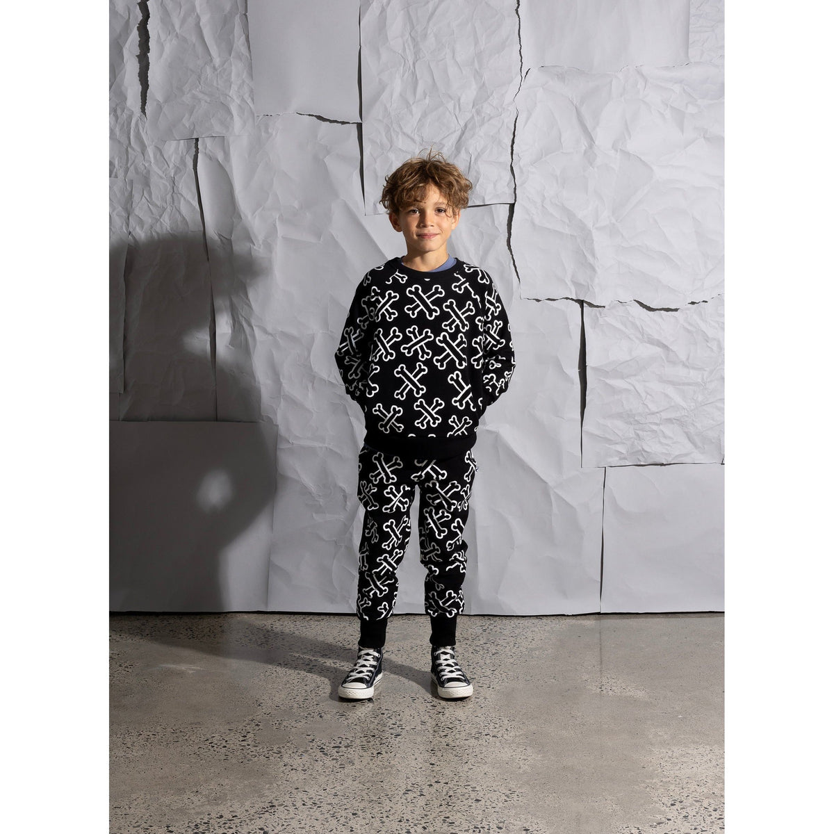 Bones Furry Trackies - Black